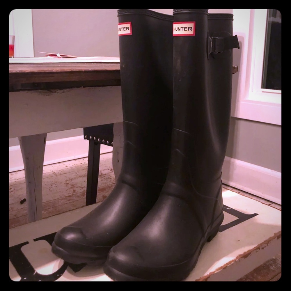 Hunter Matte Black Rain Boots🌧